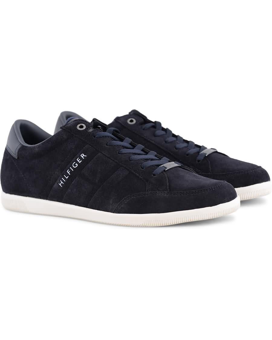 tommy hilfiger denzel sneaker midnight suede Virkelig Engros zeduo